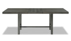 Alto Dining Table with 65-83"W Extension, Trestle Base - Grey | Table de salle à manger Alto de 65 po à 83 po (L) avec rallonge et base à tréteaux - grise