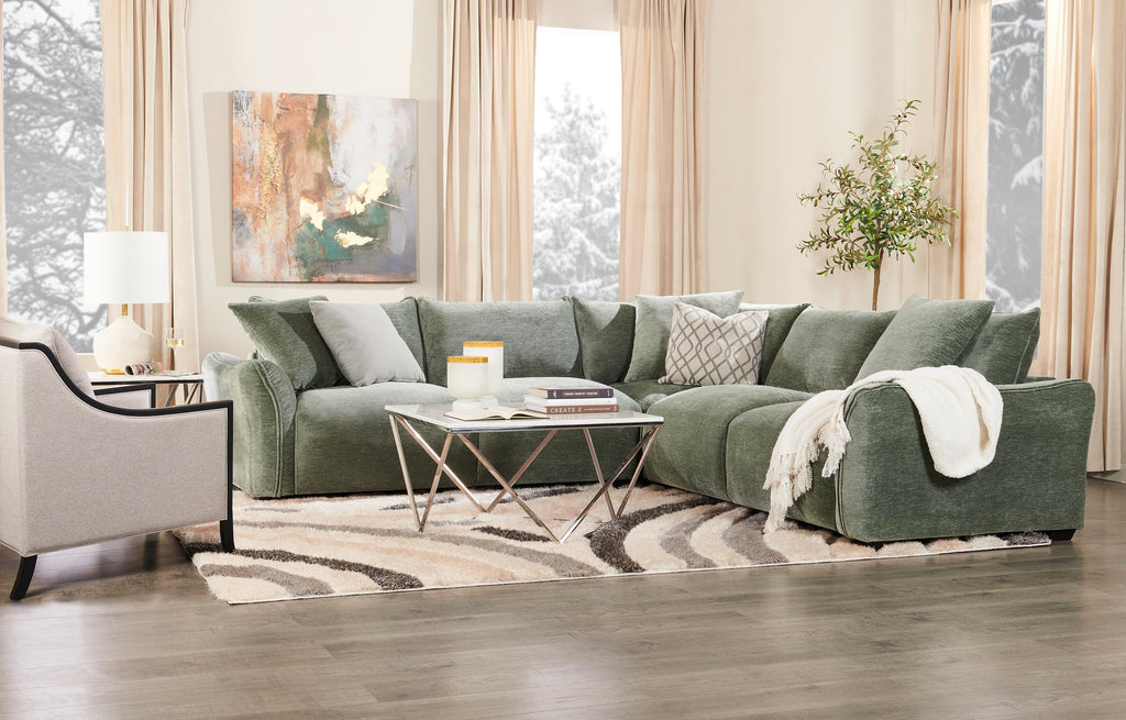 Amanda 31.5" Modern Square Coffee Table - White Marble Top with Chrome Metal Base|Table à café carrée moderne Amanda de 31,5 po - dessus en marbre blanc avec base en métal chromé