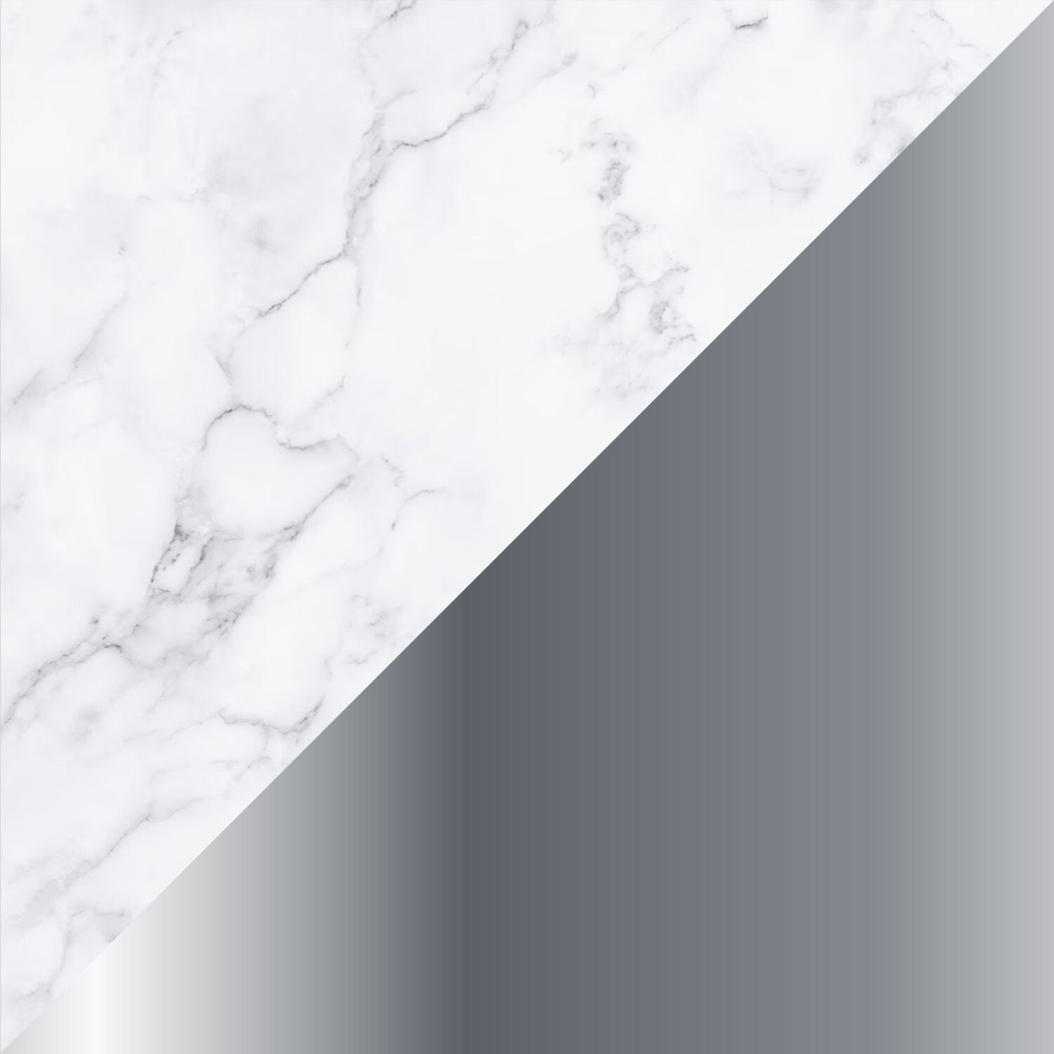 Amanda 31.5" Modern Square Coffee Table - White Marble Top with Chrome Metal Base|Table à café carrée moderne Amanda de 31,5 po - dessus en marbre blanc avec base en métal chromé