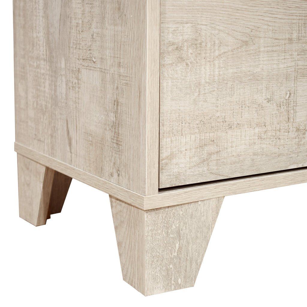 Arbor Bedroom Chest of Drawers, 5-Drawer, 31.5"W x 48.4"H - Driftwood White | Commode verticale de chambre à coucher Arbor de 31,5 po (L) x 48,4 po (H) à 5 tiroirs - bois de grève blanc