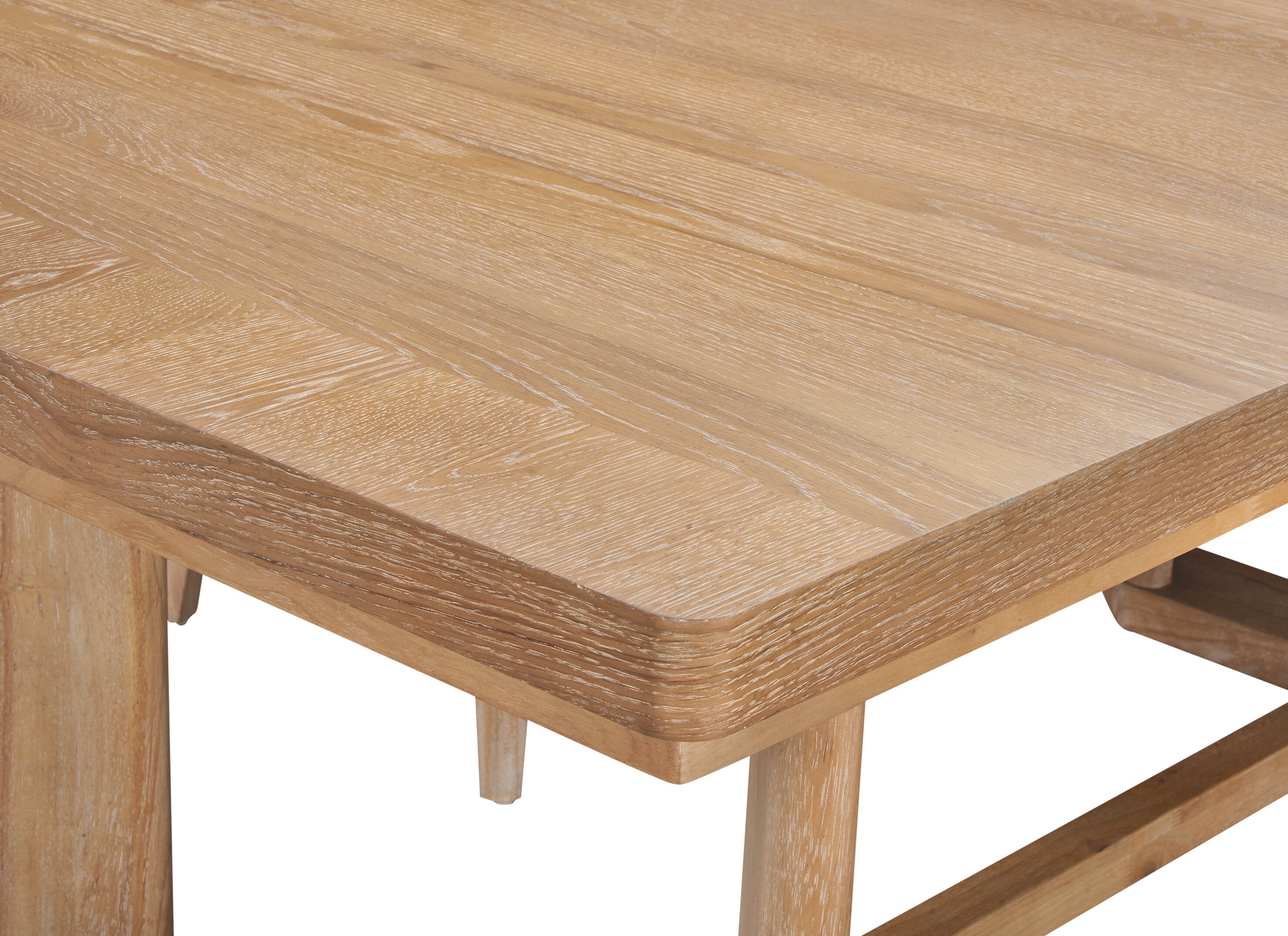 Aspen Dining Table with 80-104" Extension, Trestle Base - Natural | Table de salle à manger Aspen de 80 po à 104 po à rallonge et base à tréteaux - naturelle