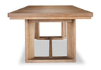Aspen Dining Table with 80-104" Extension, Trestle Base - Natural | Table de salle à manger Aspen de 80 po à 104 po à rallonge et base à tréteaux - naturelle