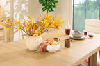 Aspen Dining Table with 80-104" Extension, Trestle Base - Natural | Table de salle à manger Aspen de 80 po à 104 po à rallonge et base à tréteaux - naturelle