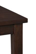Astoria Counter-Height Dining Table with Built-in Shelves, 60"W - Brown | Table de salle à manger Astoria de 60 po (L) de hauteur comptoir avec tablettes intégrées - brune