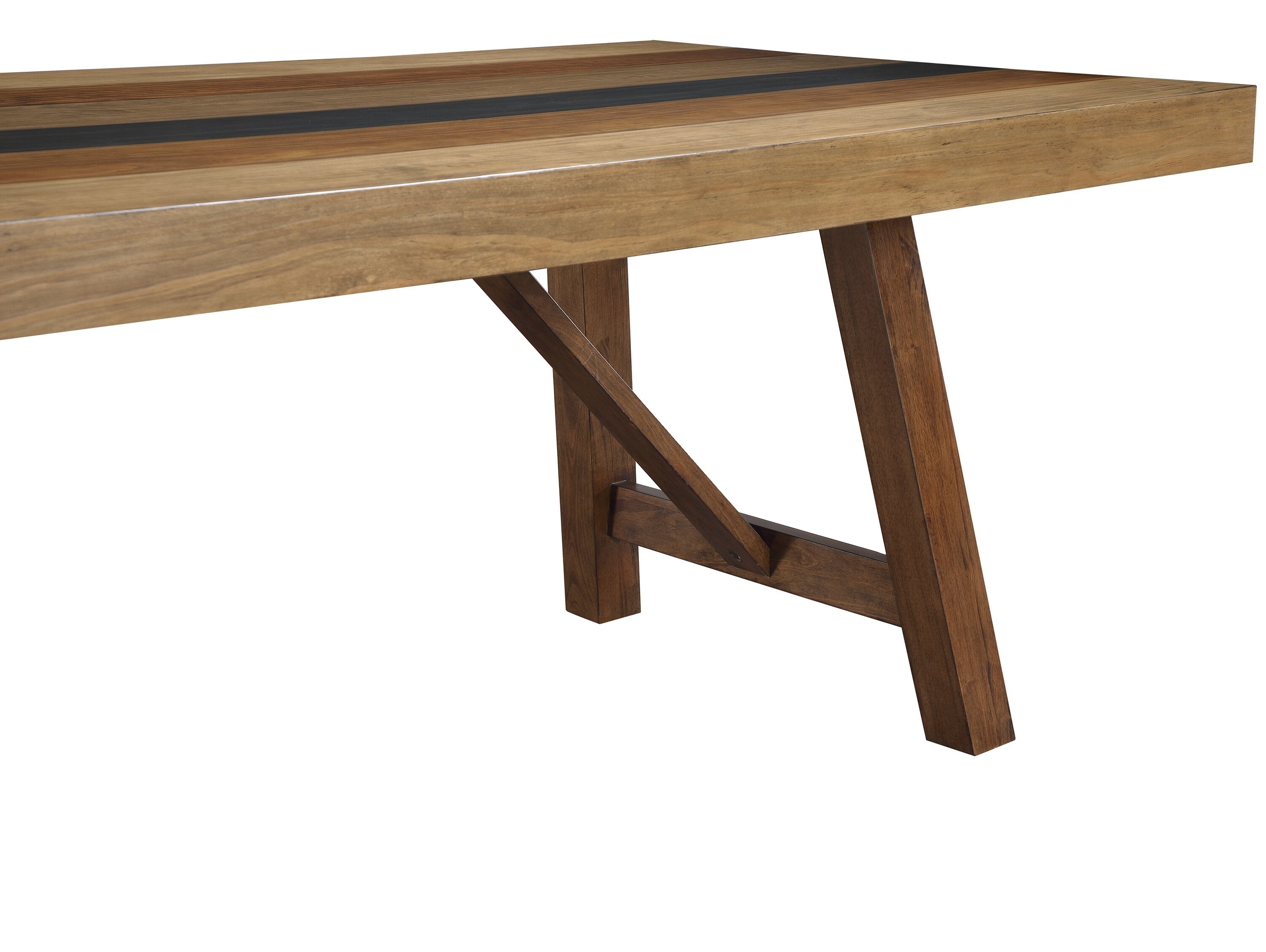 Boden Dining Table, 78"W, Trestle Base - Brown | Table de salle à manger Boden de 78 po (L) avec base à tréteaux - brune