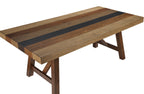 Boden Dining Table, 78"W, Trestle Base - Brown | Table de salle à manger Boden de 78 po (L) avec base à tréteaux - brune