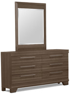 Olivia Bedroom 6-Drawer Dresser, 61.3"W x 32.8"H, Made in Canada - Grey | Commode Olivia de 61,3 po (L) x 32,8 po (H) à 6 tiroirs pour la chambre à coucher, fabriquée au Canada - grise