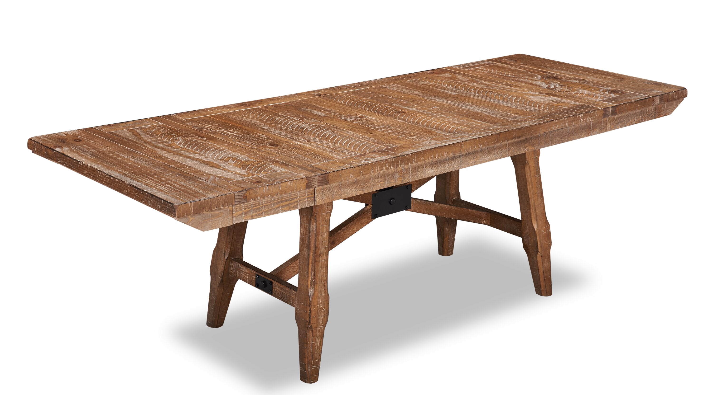 Cedar Dining Table, Pine Wood, Trestle-Base, 72.07"W - Brown | Table de salle à manger Cedar de 72,07 po (L) en pin avec base à tréteaux - brune