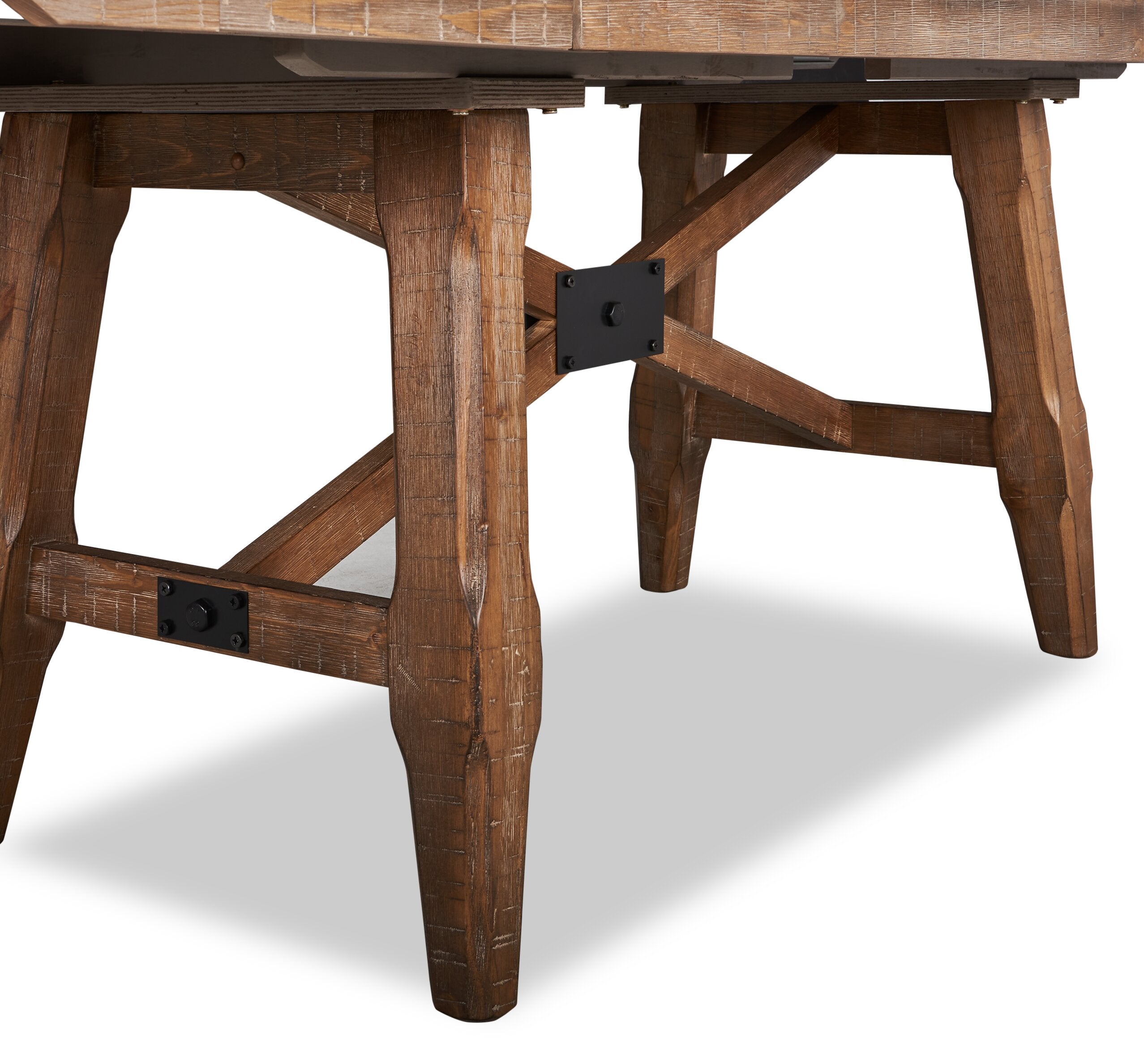 Cedar Dining Table, Pine Wood, Trestle-Base, 72.07"W - Brown | Table de salle à manger Cedar de 72,07 po (L) en pin avec base à tréteaux - brune