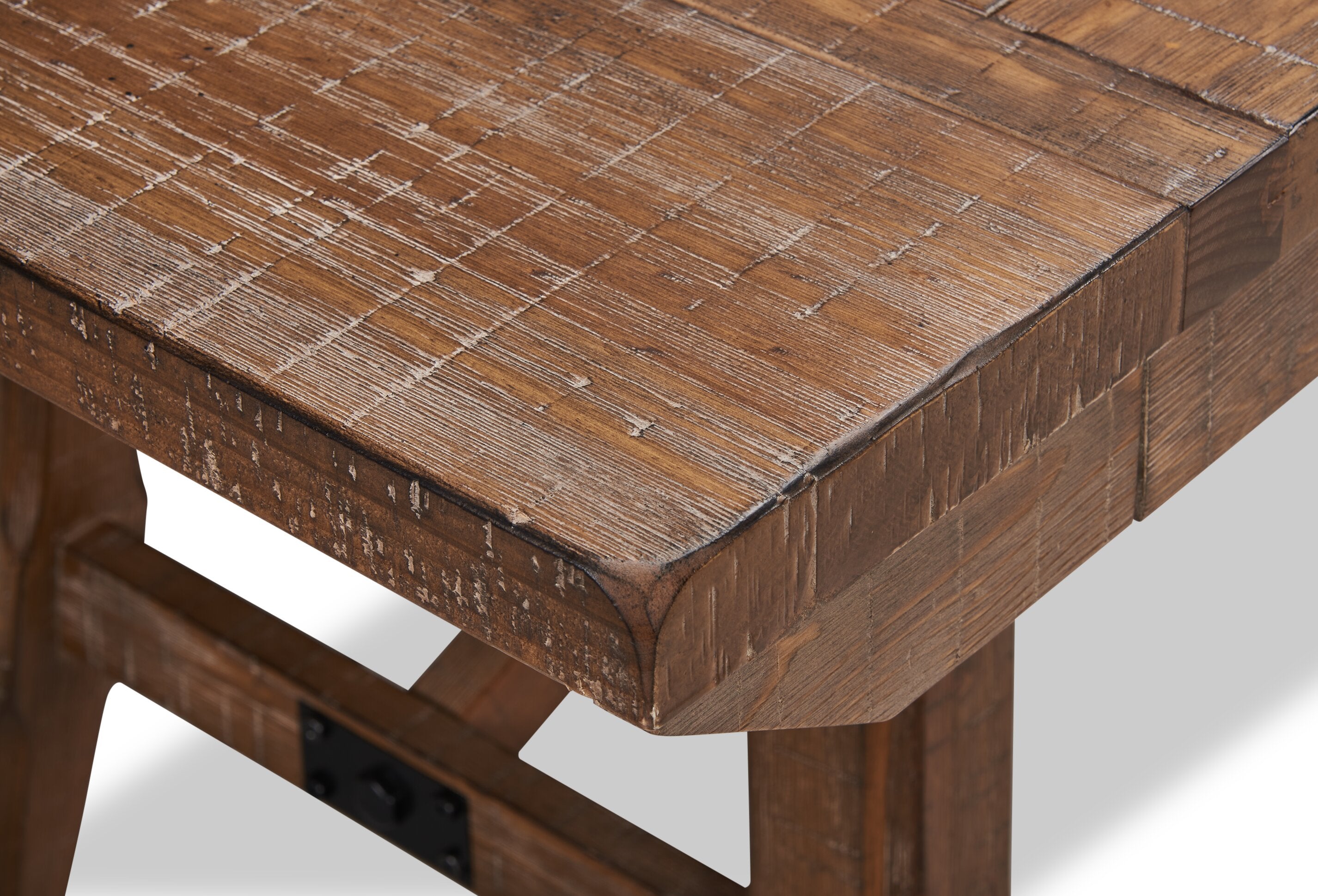 Cedar Dining Table, Pine Wood, Trestle-Base, 72.07"W - Brown | Table de salle à manger Cedar de 72,07 po (L) en pin avec base à tréteaux - brune