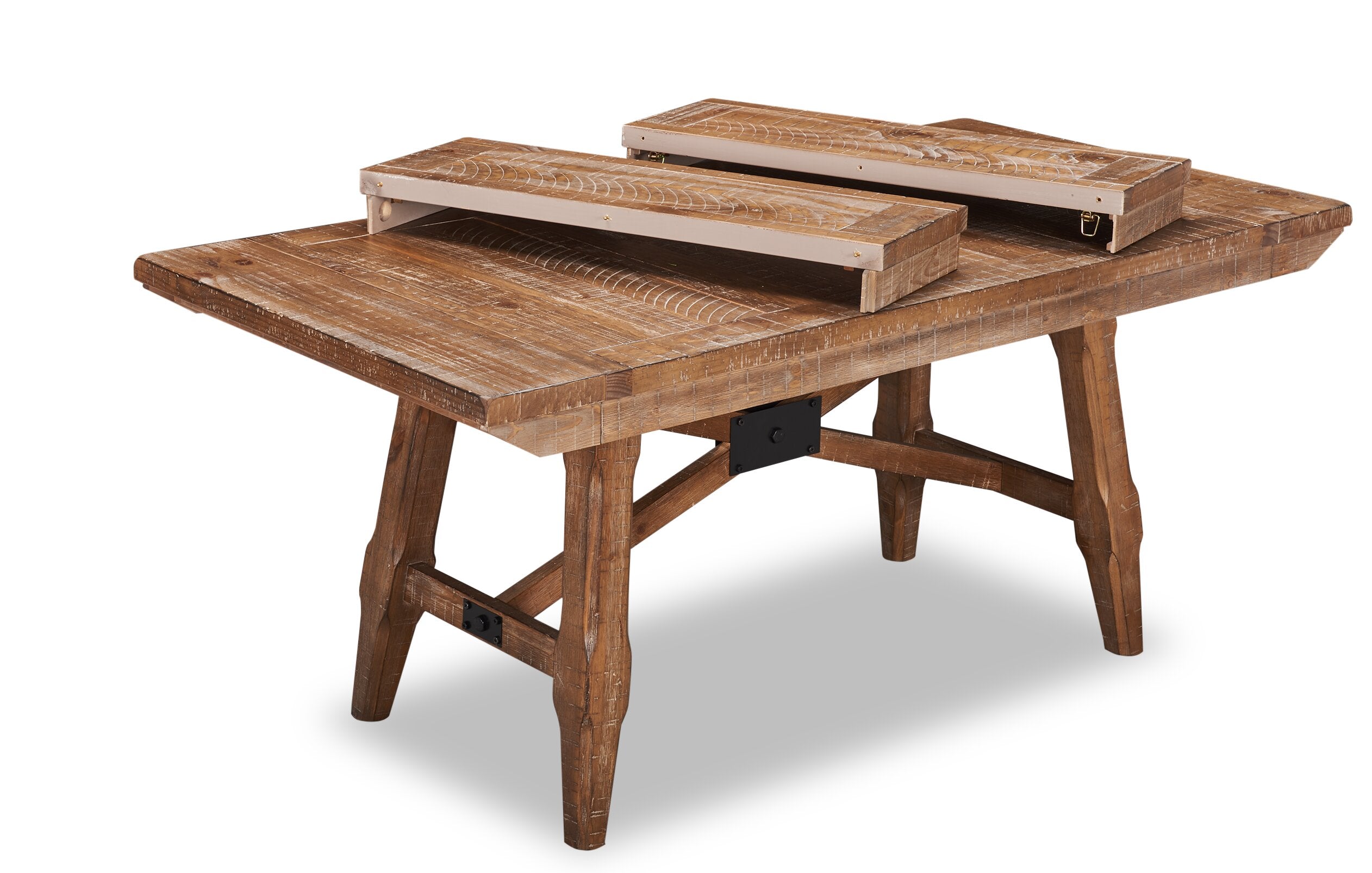 Cedar Dining Table, Pine Wood, Trestle-Base, 72.07"W - Brown | Table de salle à manger Cedar de 72,07 po (L) en pin avec base à tréteaux - brune