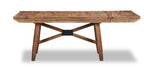 Cedar Dining Table, Pine Wood, Trestle-Base, 72.07"W - Brown | Table de salle à manger Cedar de 72,07 po (L) en pin avec base à tréteaux - brune