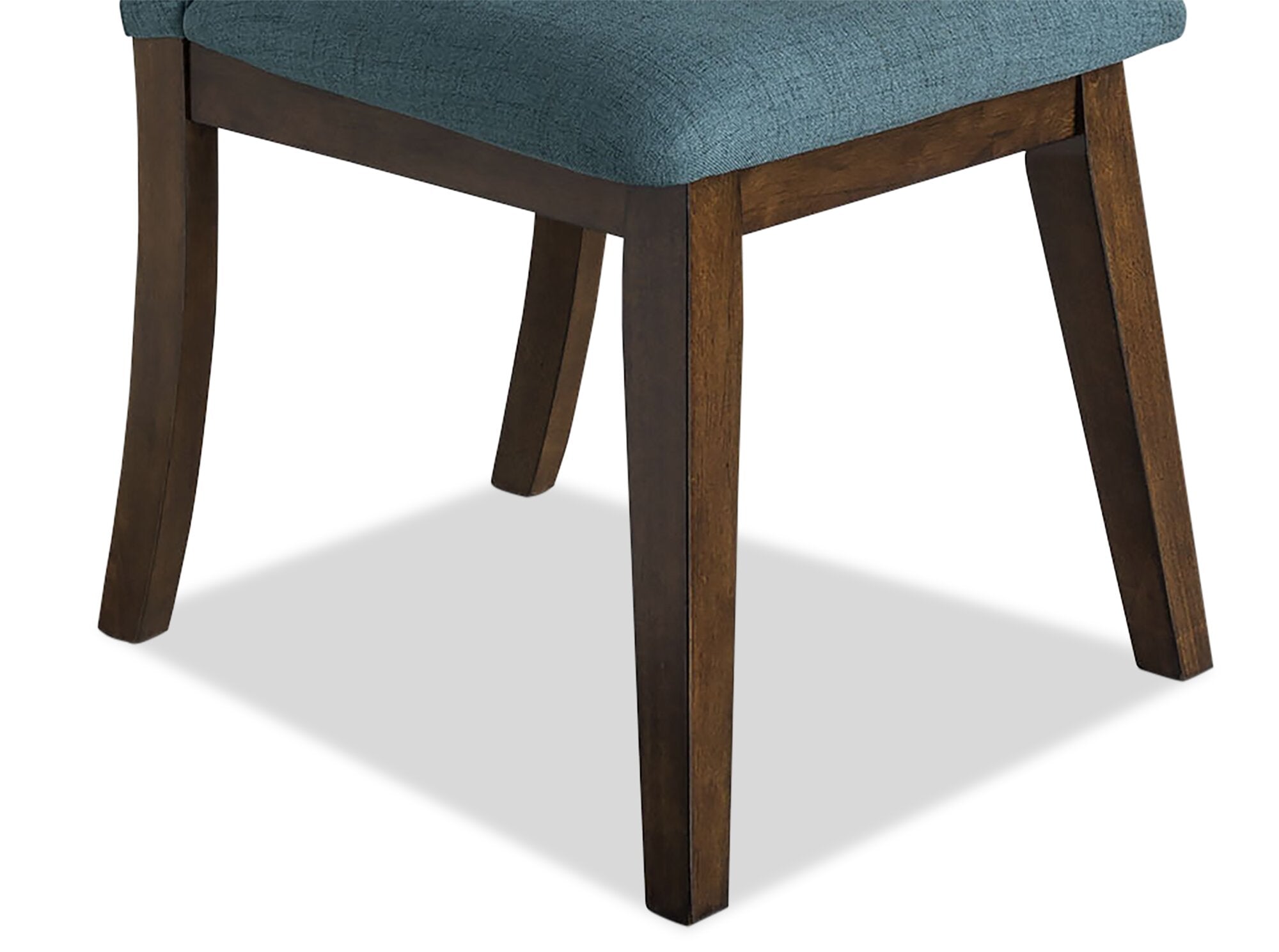 Chelsea Dining Chair with Linen-Look Fabric - Aqua Blue | Chaise de salle à manger Chelsea en tissu d’apparence lin - bleu turquoise