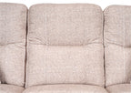 Made in Canada Dawson 87" Fabric Power Reclining Sofa with USB Port and Accent Pillows - Beige | Sofa à inclinaison électrique Dawson de 87 po fabriqué au Canada en tissu avec port USB et coussins décoratifs - beige