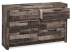 Derekson Bedroom 6-Drawer Dresser, 58.7"W x 36.4"H - Grey | Commode Derekson de 58,7 po (L) x 36,4 po (H) à 6 tiroirs pour la chambre à coucher - grise