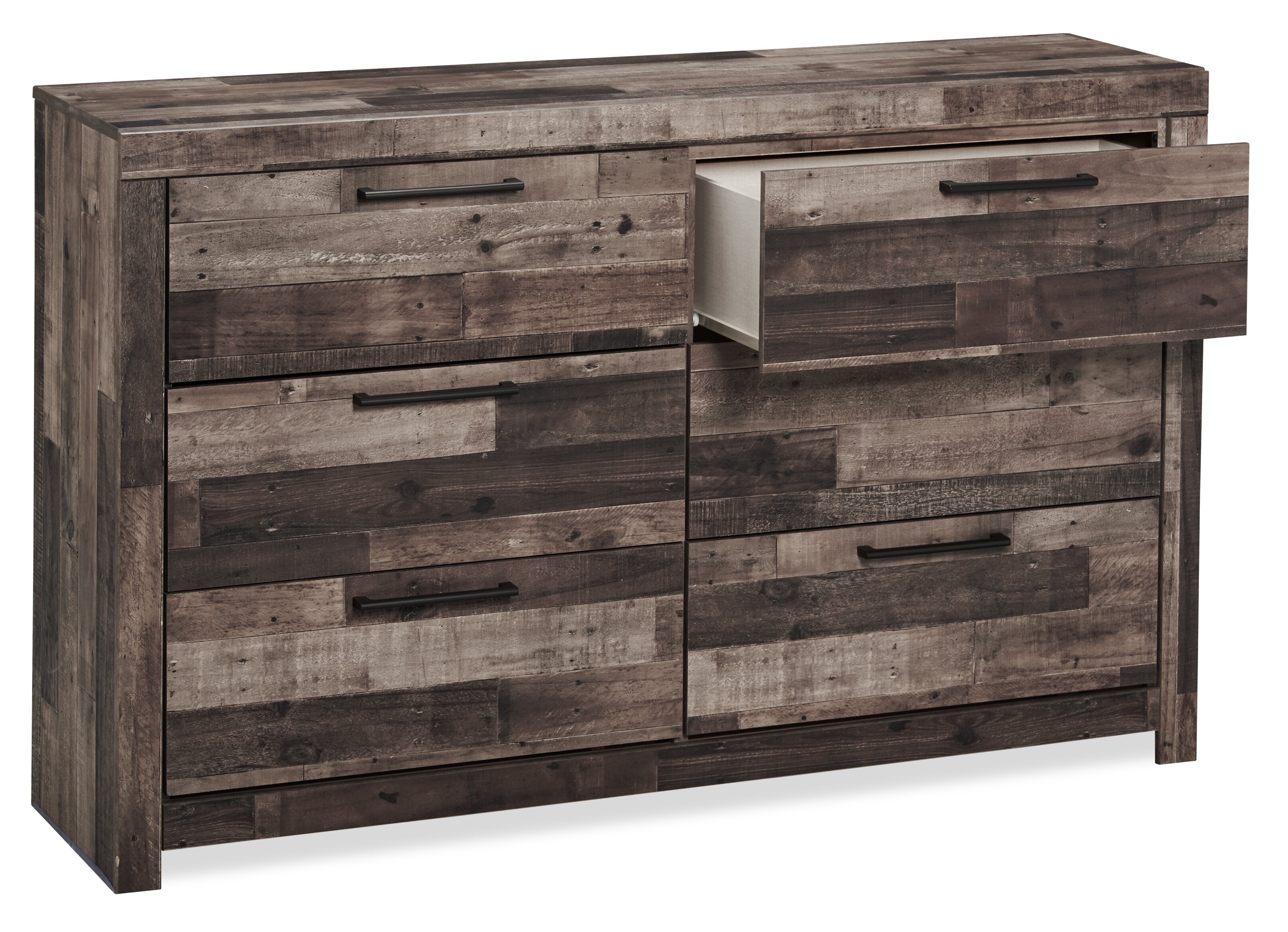 Derekson Bedroom 6-Drawer Dresser, 58.7"W x 36.4"H - Grey | Commode Derekson de 58,7 po (L) x 36,4 po (H) à 6 tiroirs pour la chambre à coucher - grise