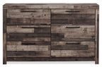 Derekson Bedroom 6-Drawer Dresser, 58.7"W x 36.4"H - Grey | Commode Derekson de 58,7 po (L) x 36,4 po (H) à 6 tiroirs pour la chambre à coucher - grise