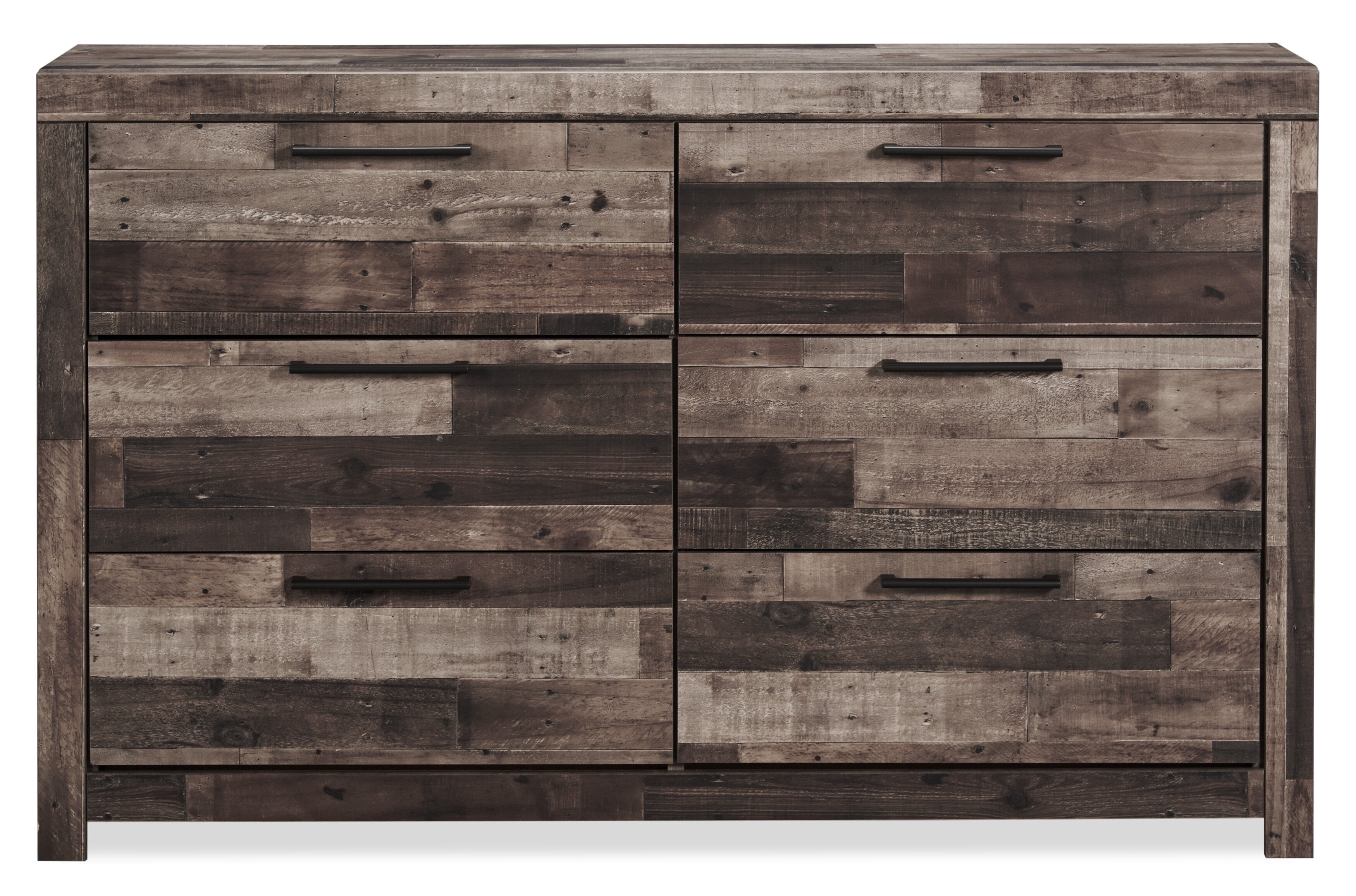 Derekson Bedroom 6-Drawer Dresser, 58.7"W x 36.4"H - Grey | Commode Derekson de 58,7 po (L) x 36,4 po (H) à 6 tiroirs pour la chambre à coucher - grise