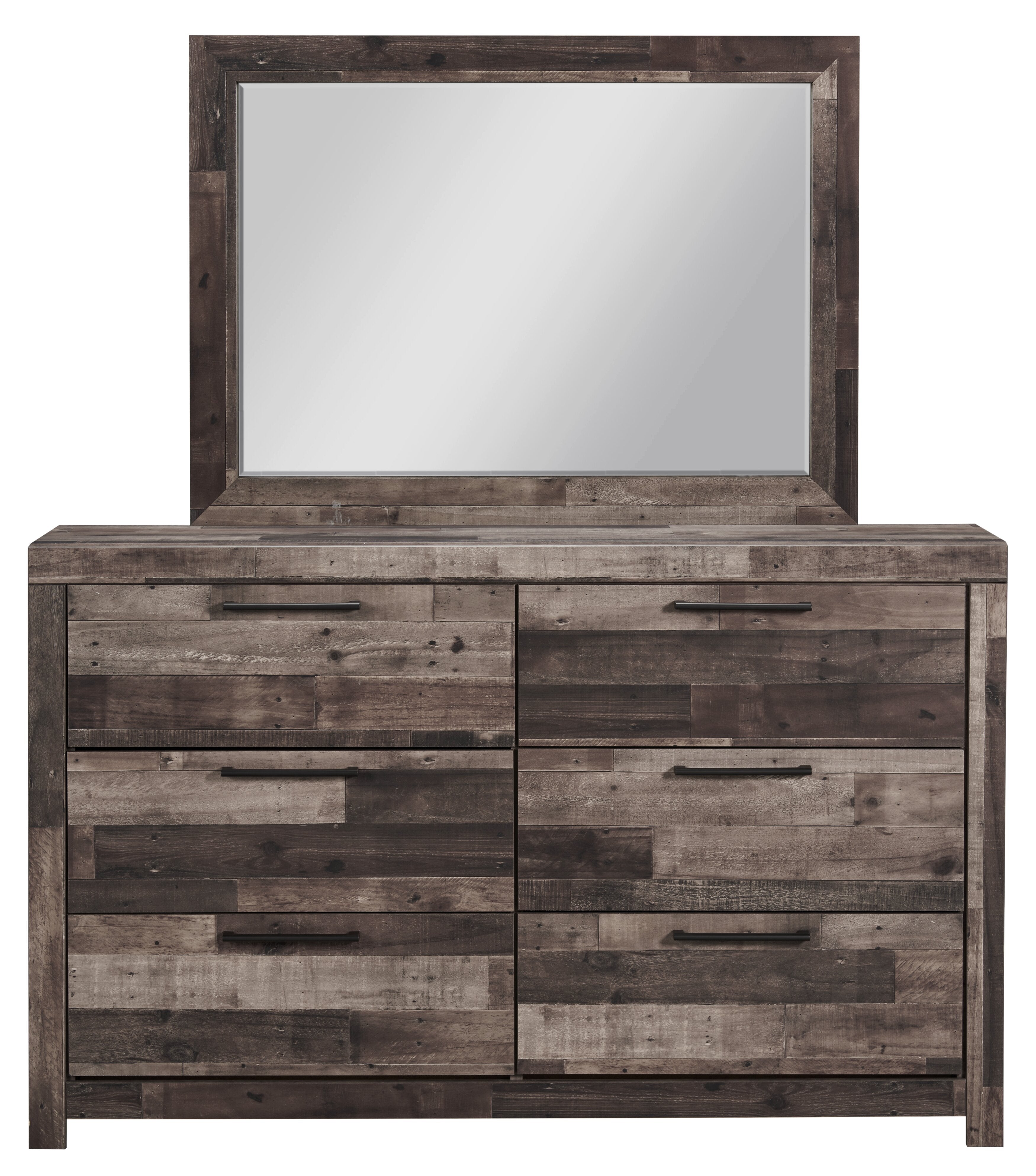 Derekson Bedroom 6-Drawer Dresser, 58.7"W x 36.4"H - Grey | Commode Derekson de 58,7 po (L) x 36,4 po (H) à 6 tiroirs pour la chambre à coucher - grise