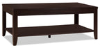 Aspen 47.3" Traditional 3-Pack Coffee + 2 End Tables - Espresso Brown |Ensemble 3 tables traditionnelles Aspen de 47,3 po (table à café et 2 tables de bout) - brun espresso
