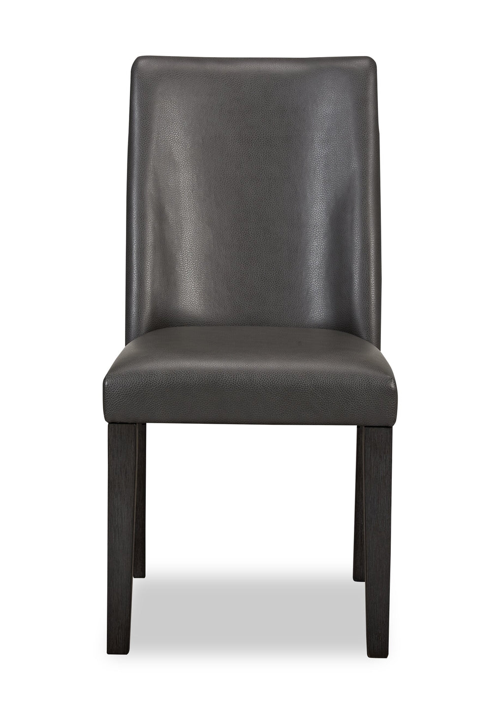 Emery Dining Chair with Vegan-Leather Fabric - Brown | Chaise de salle à manger Emery en tissu de cuir végétalien - brune