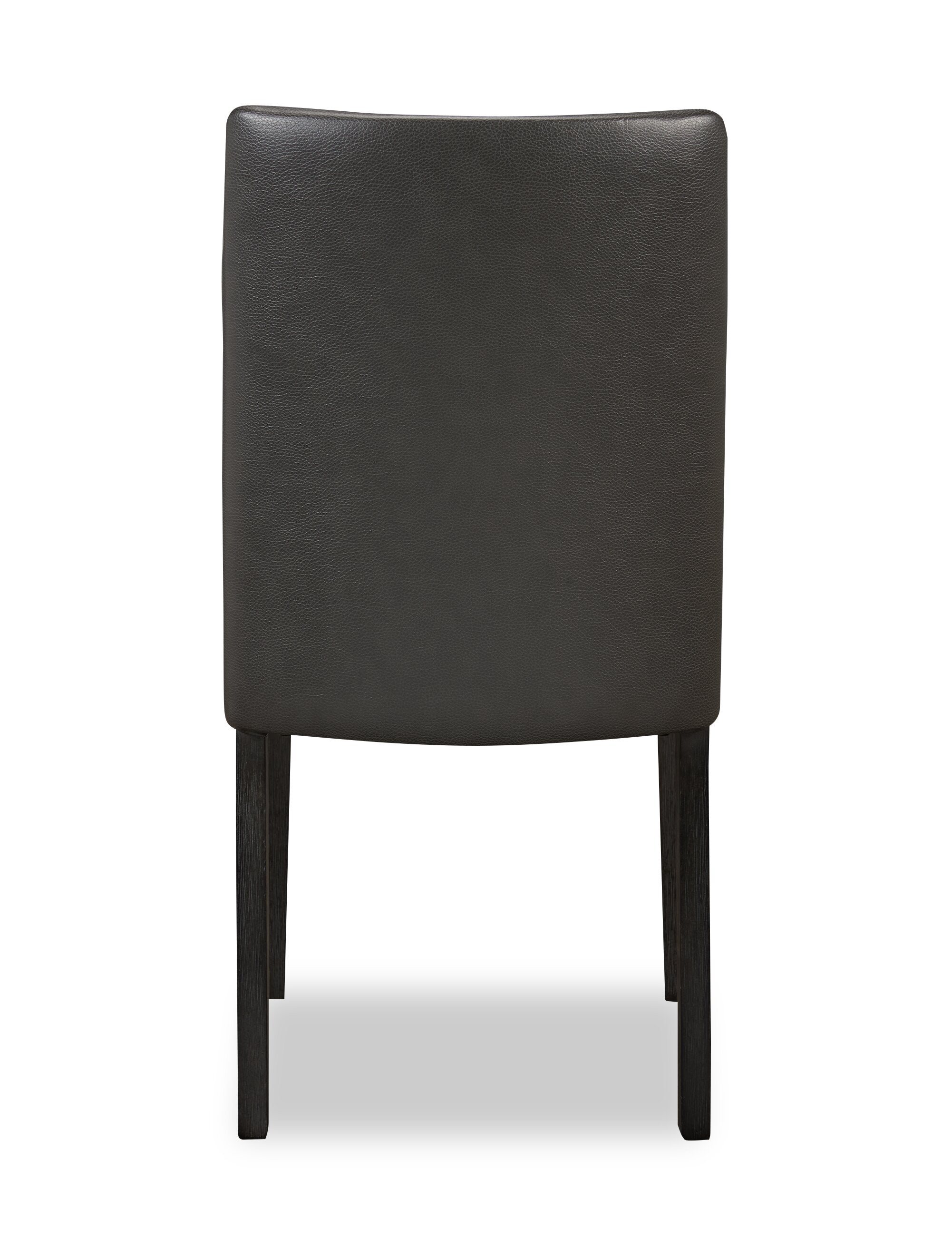 Emery Dining Chair with Vegan-Leather Fabric - Brown | Chaise de salle à manger Emery en tissu de cuir végétalien - brune