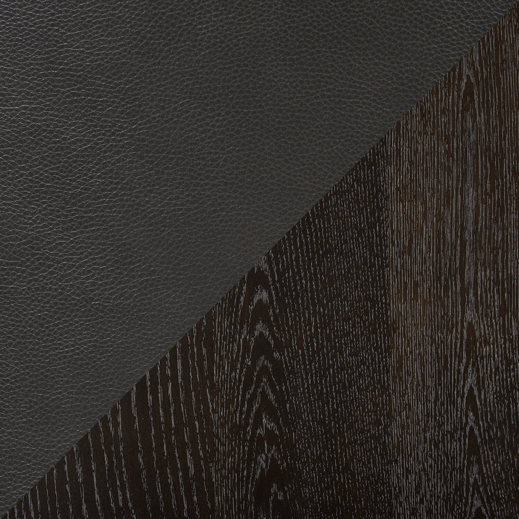 Emery Dining Chair with Vegan-Leather Fabric - Brown | Chaise de salle à manger Emery en tissu de cuir végétalien - brune