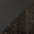 Emery Dining Chair with Vegan-Leather Fabric - Brown | Chaise de salle à manger Emery en tissu de cuir végétalien - brune
