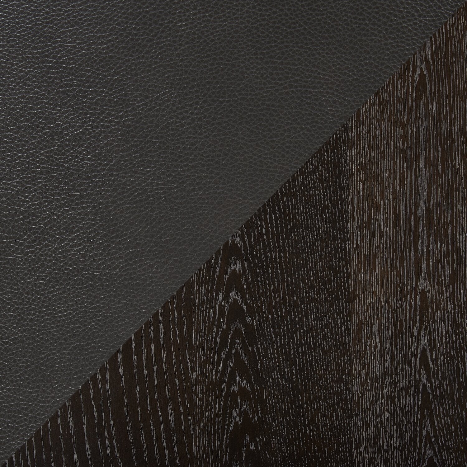 Emery Dining Chair with Vegan-Leather Fabric - Brown | Chaise de salle à manger Emery en tissu de cuir végétalien - brune