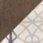 Made in Canada Febe 100" Chenille Fabric Sofa with Flared Arms and Accent Pillows - Brown | Sofa Febe de 100 po fabriqué au Canada en tissu de chenille avec accoudoirs évasés et coussins décoratifs - brun