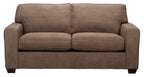 Made in Canada Fiona 74" Chenille Fabric Sofa with Track Arms - Mocha Brown | Sofa Fiona de 74 po fabriqué au Canada en tissu de chenille avec accoudoirs rectilignes - brun moka