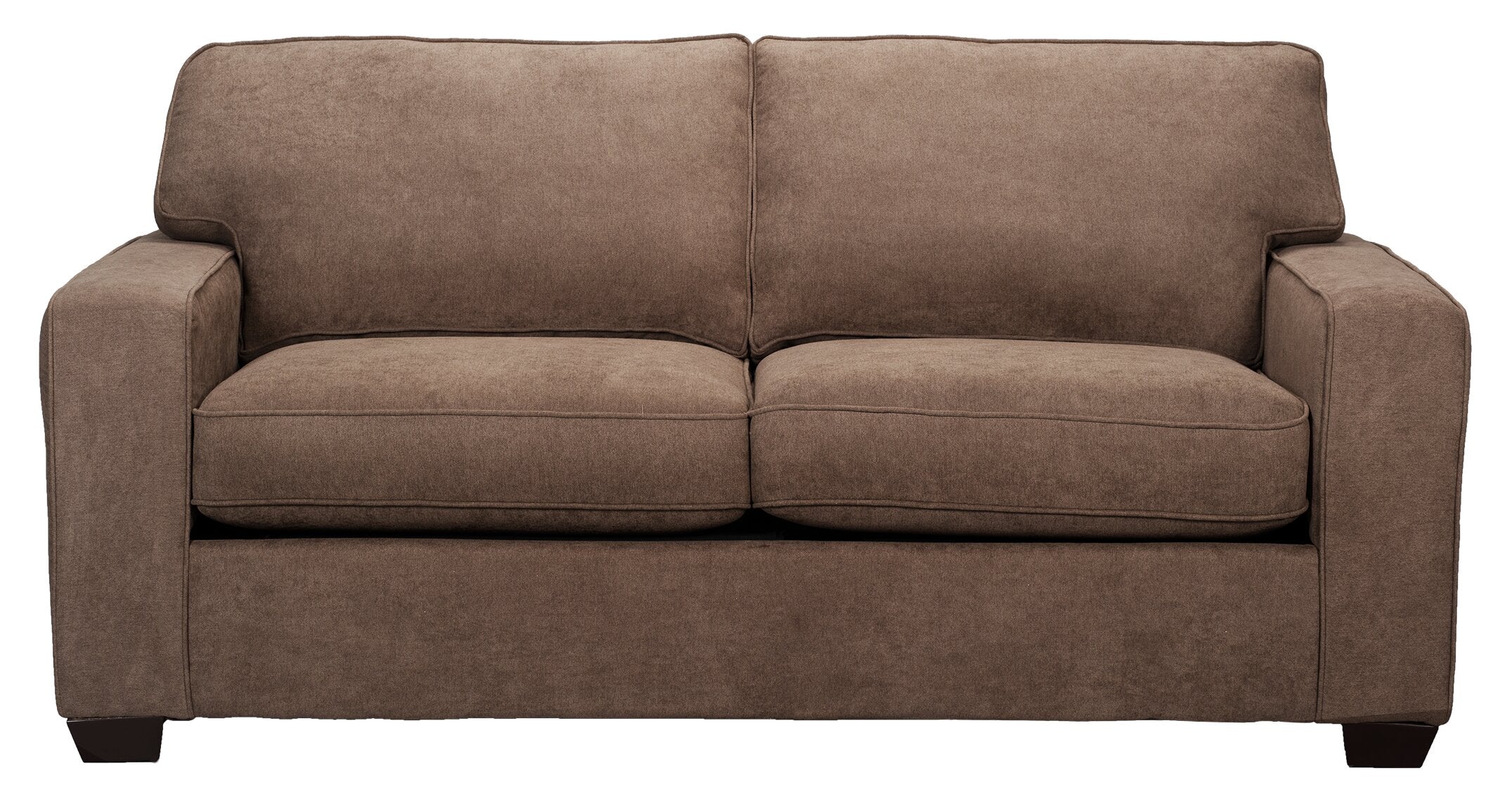 Made in Canada Fiona 74" Chenille Fabric Sofa with Track Arms - Mocha Brown | Sofa Fiona de 74 po fabriqué au Canada en tissu de chenille avec accoudoirs rectilignes - brun moka