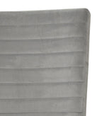 Garbo Dining Chair with Velvet Fabric, Wood - Grey | Chaise de salle à manger Garbo en tissu de velours et en bois - grise