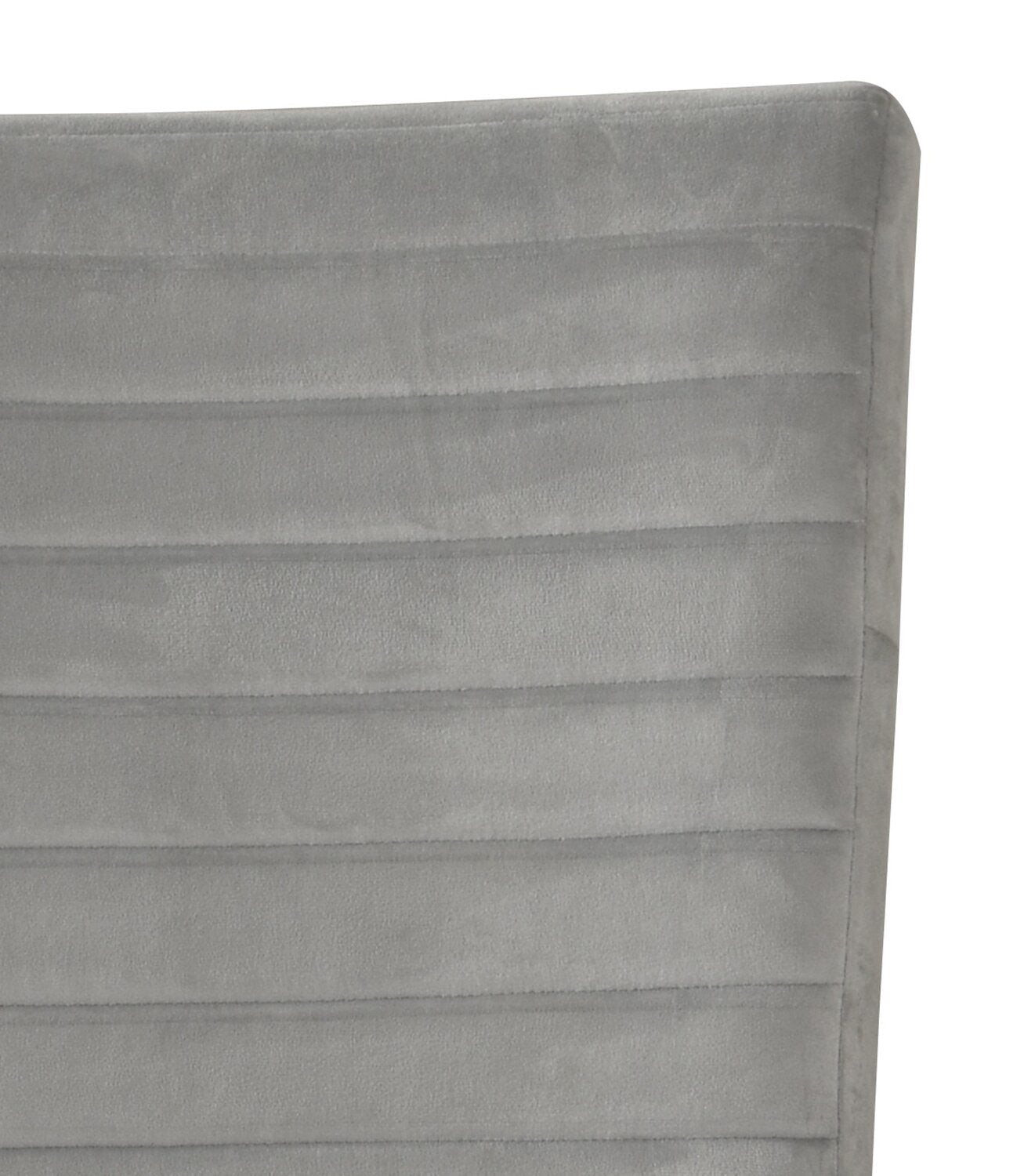Garbo Dining Chair with Velvet Fabric, Wood - Grey | Chaise de salle à manger Garbo en tissu de velours et en bois - grise