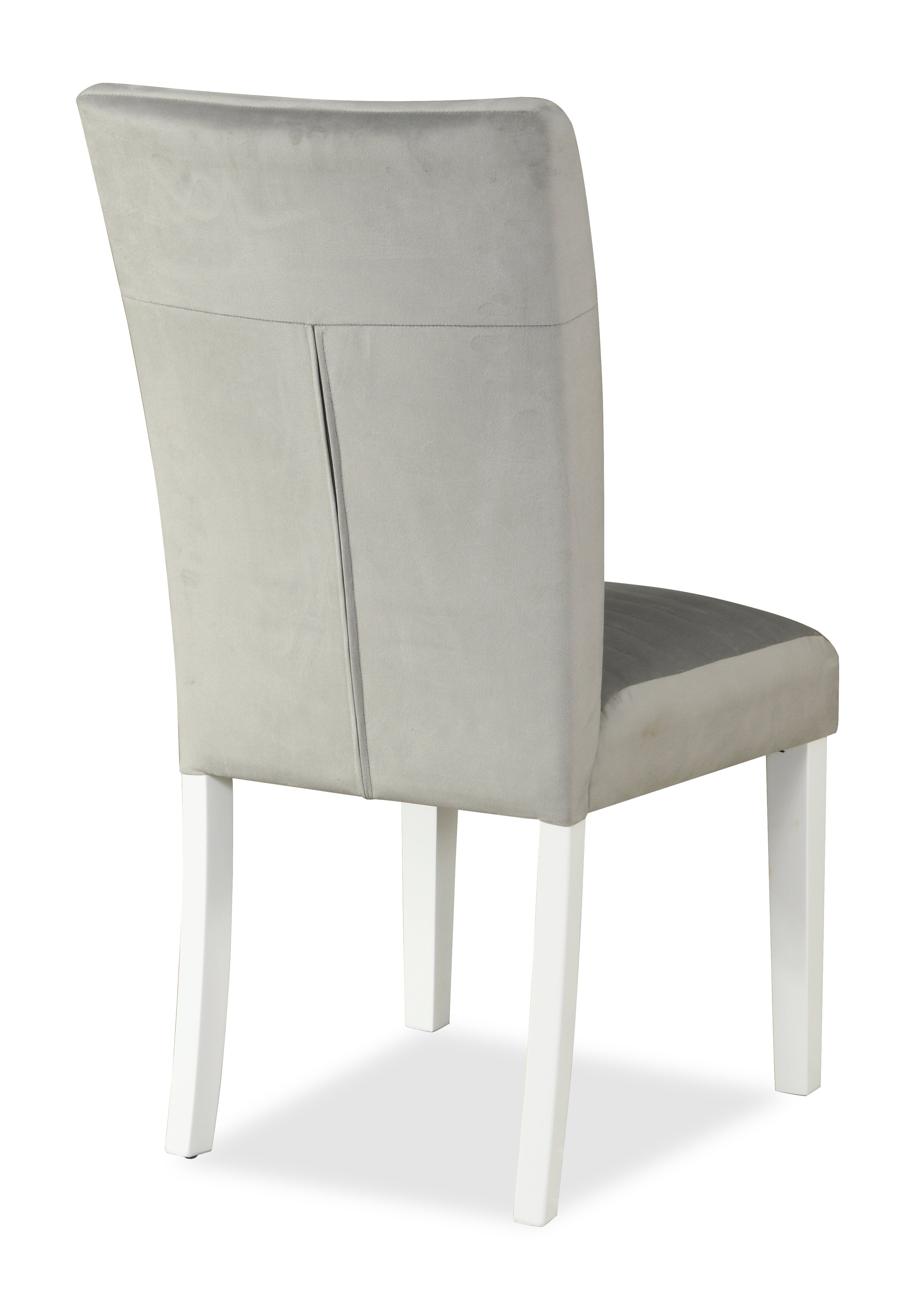 Garbo Dining Chair with Velvet Fabric, Wood - Grey | Chaise de salle à manger Garbo en tissu de velours et en bois - grise