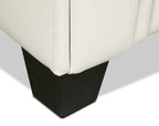 Andi 84" Leather-Look Fabric Sofa with Button Tufting - Beige | Sofa Andi de 84 po en tissu d’apparence cuir avec capitonnage - beige
