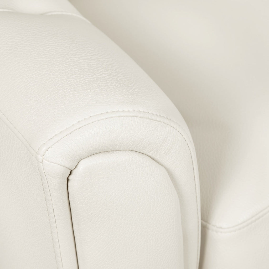 Andi 84" Leather-Look Fabric Sofa with Button Tufting - Beige | Sofa Andi de 84 po en tissu d’apparence cuir avec capitonnage - beige