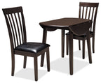 Hammis Drop-Leaf Dining Table, 36"W Round - Brown | Table de salle à manger ronde Hammis de 36 po (L) à abattant - brune