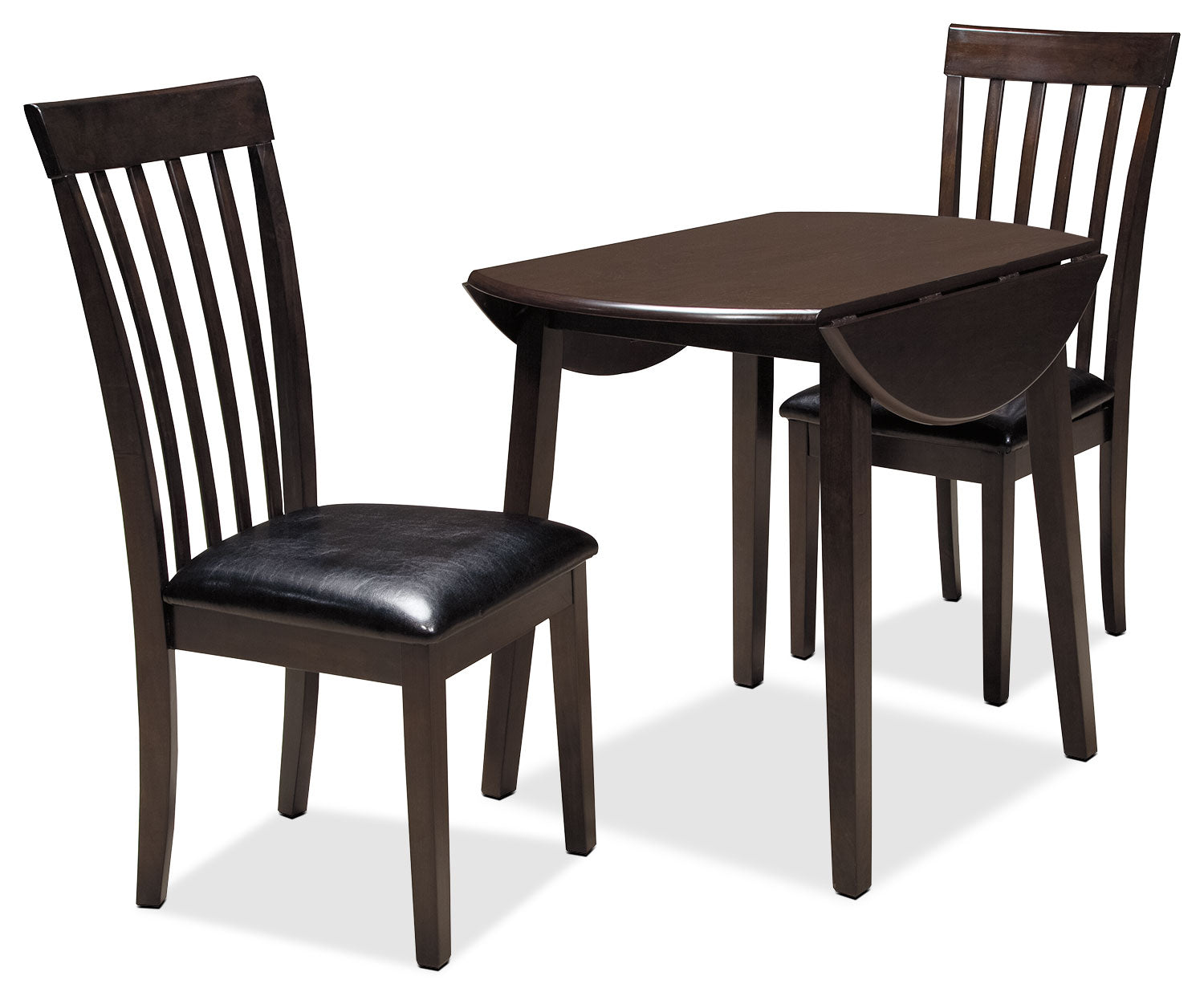 Hammis Drop-Leaf Dining Table, 36"W Round - Brown | Table de salle à manger ronde Hammis de 36 po (L) à abattant - brune