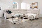 Josie 36" Glam Round Glass Top Nesting Coffee Tables - Grey Marble Look with Metal Legs|Tables à café gigognes rondes somptueuses Josie de 36 po avec dessus en verre - imitation de marbre gris avec pattes en métal