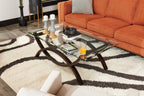 Kort & Co. Kassia 90.6" Linen-Look Fabric Sofa with Wood Base and Legs - Orange | Sofa Kassia de Kort & Co. de 90,6 po en tissu d’apparence lin avec base et pattes en bois - orange
