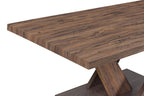 Kinsley 43.3" Modern Coffee Table - Dark Brown Wood|Table à café moderne Kinsley de 43,3 po - bois brun foncé