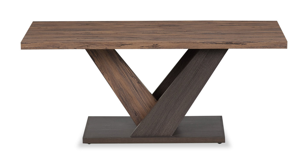 Kinsley 43.3" Modern Coffee Table - Dark Brown Wood|Table à café moderne Kinsley de 43,3 po - bois brun foncé
