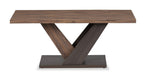 Kinsley 43.3" Modern Coffee Table - Dark Brown Wood|Table à café moderne Kinsley de 43,3 po - bois brun foncé