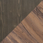 Kinsley 43.3" Modern Coffee Table - Dark Brown Wood|Table à café moderne Kinsley de 43,3 po - bois brun foncé