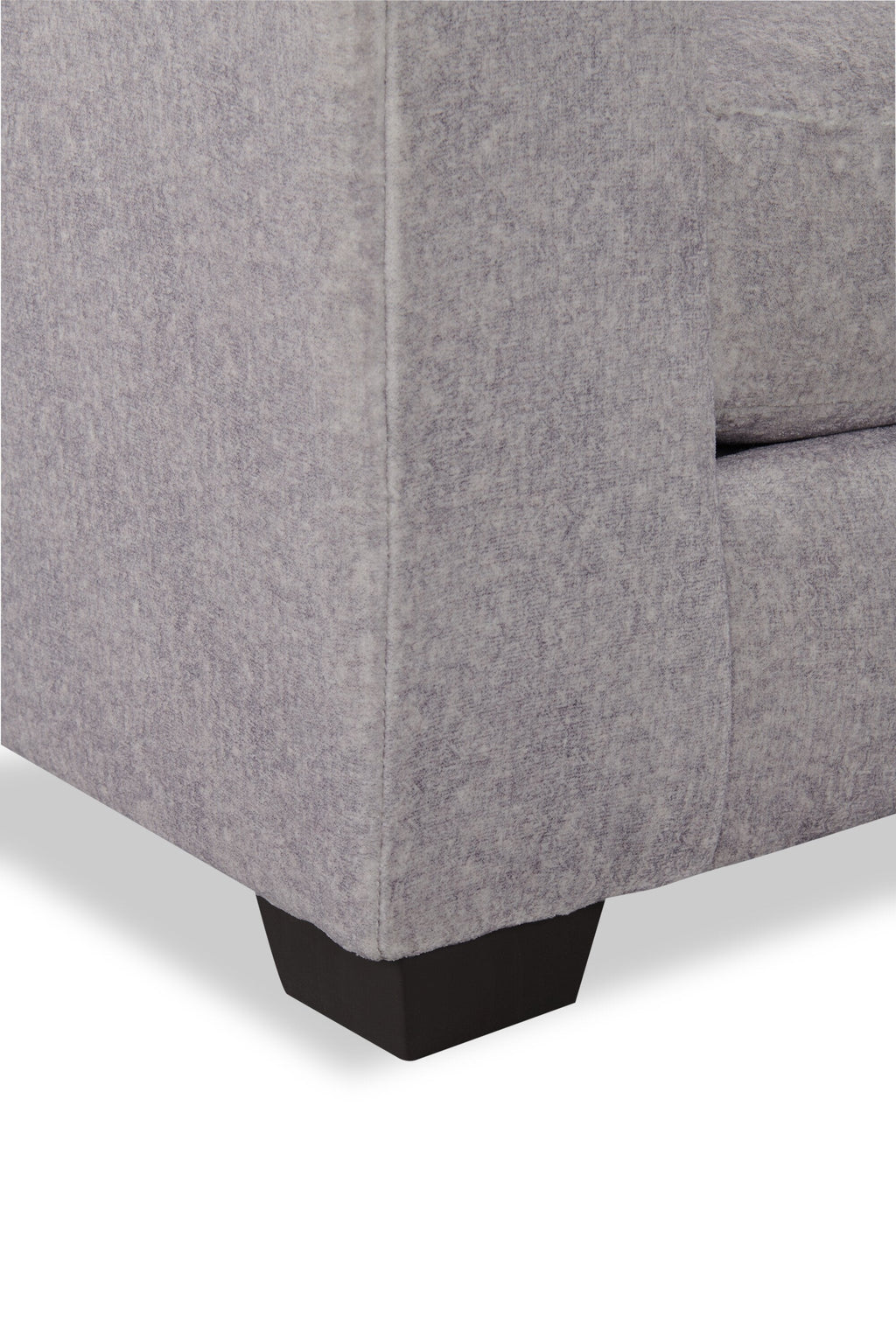 Made in Canada Koda 92" Chenille and Faux Fur Fabric Sofa with Removable Cushions - Plush Paloma Grey | Sofa Koda de 92 po fabriqué au Canada en tissu de chenille et de fausse fourrure avec coussins amovibles - gris Paloma luxueux