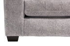Made in Canada Koda 92" Chenille and Faux Fur Fabric Sofa with Removable Cushions - Plush Paloma Grey | Sofa Koda de 92 po fabriqué au Canada en tissu de chenille et de fausse fourrure avec coussins amovibles - gris Paloma luxueux