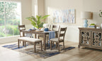 Krew Dining Table, Melamine, 60"W - Grey | Table de salle à manger Krew de 60 po (L) en mélamine - grise