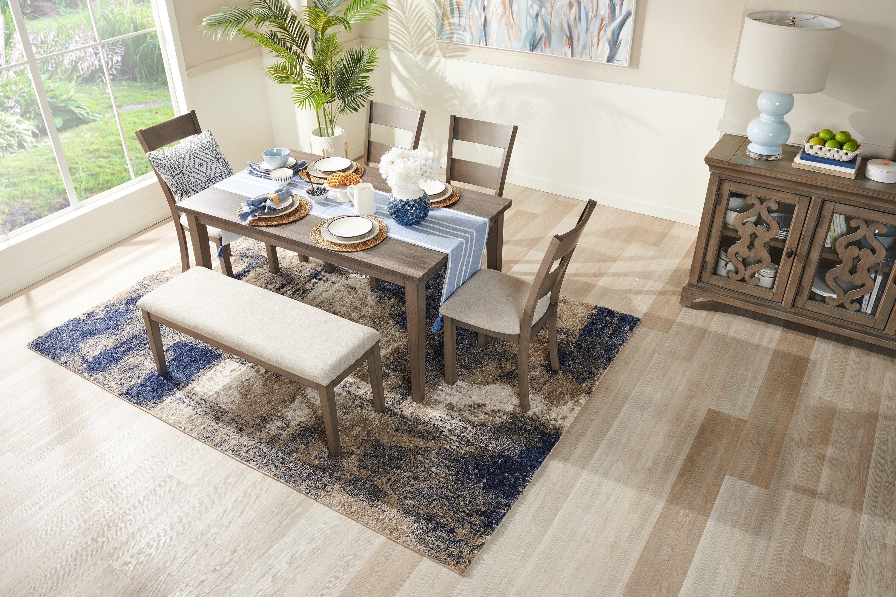 Krew Dining Table, Melamine, 60"W - Grey | Table de salle à manger Krew de 60 po (L) en mélamine - grise