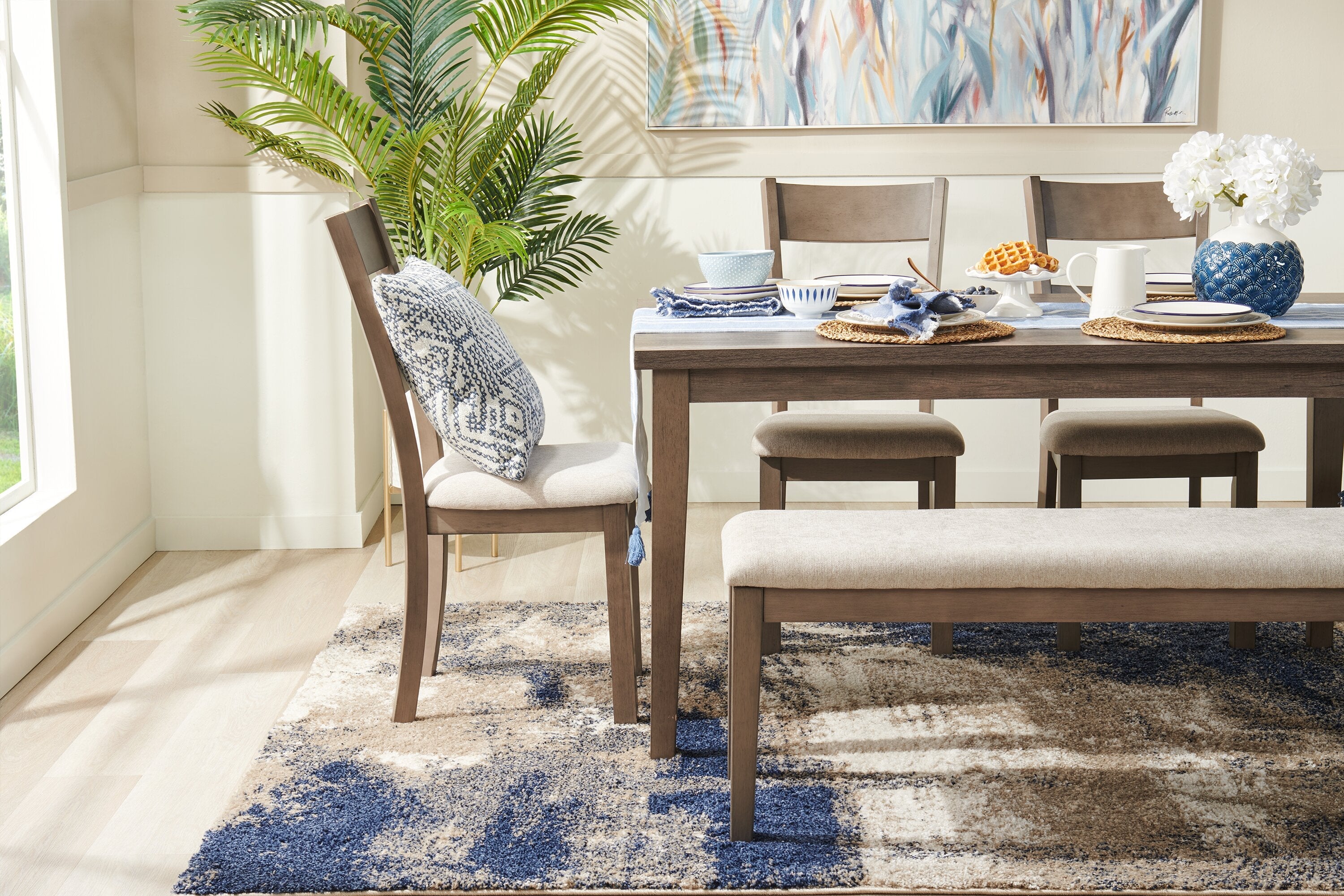 Krew Dining Table, Melamine, 60"W - Grey | Table de salle à manger Krew de 60 po (L) en mélamine - grise